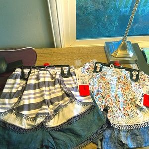 4 Pair of DKNY Girls Shorts Size 6, Cute